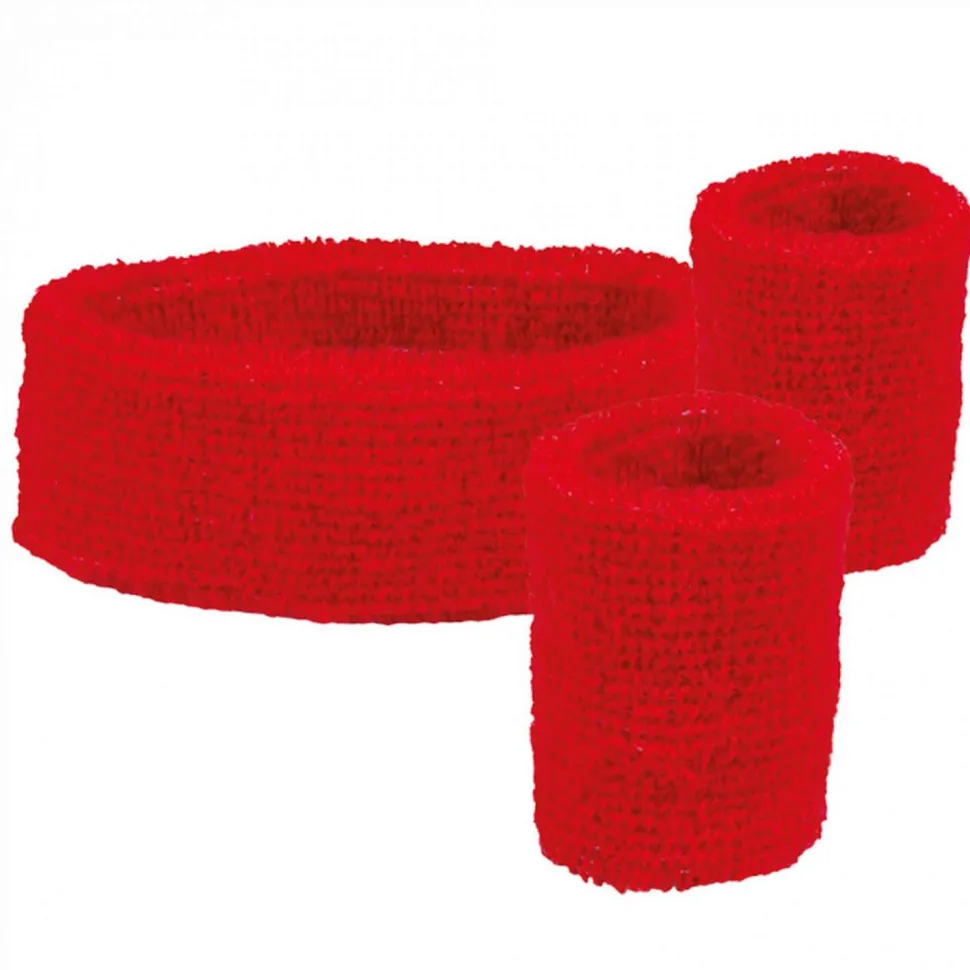 Set bandeaux éponge rouge - RueDeLaFete