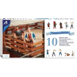 Set de 10 Figurines en Métal pour Caravelles et Galions - Artesania