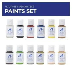 Set de 12 peintures de figurines - niveau avancé - Artesania