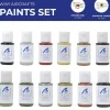 Set de 12 peintures pour Maquettes Avions 1ere Guerre Mondiale - Artesania