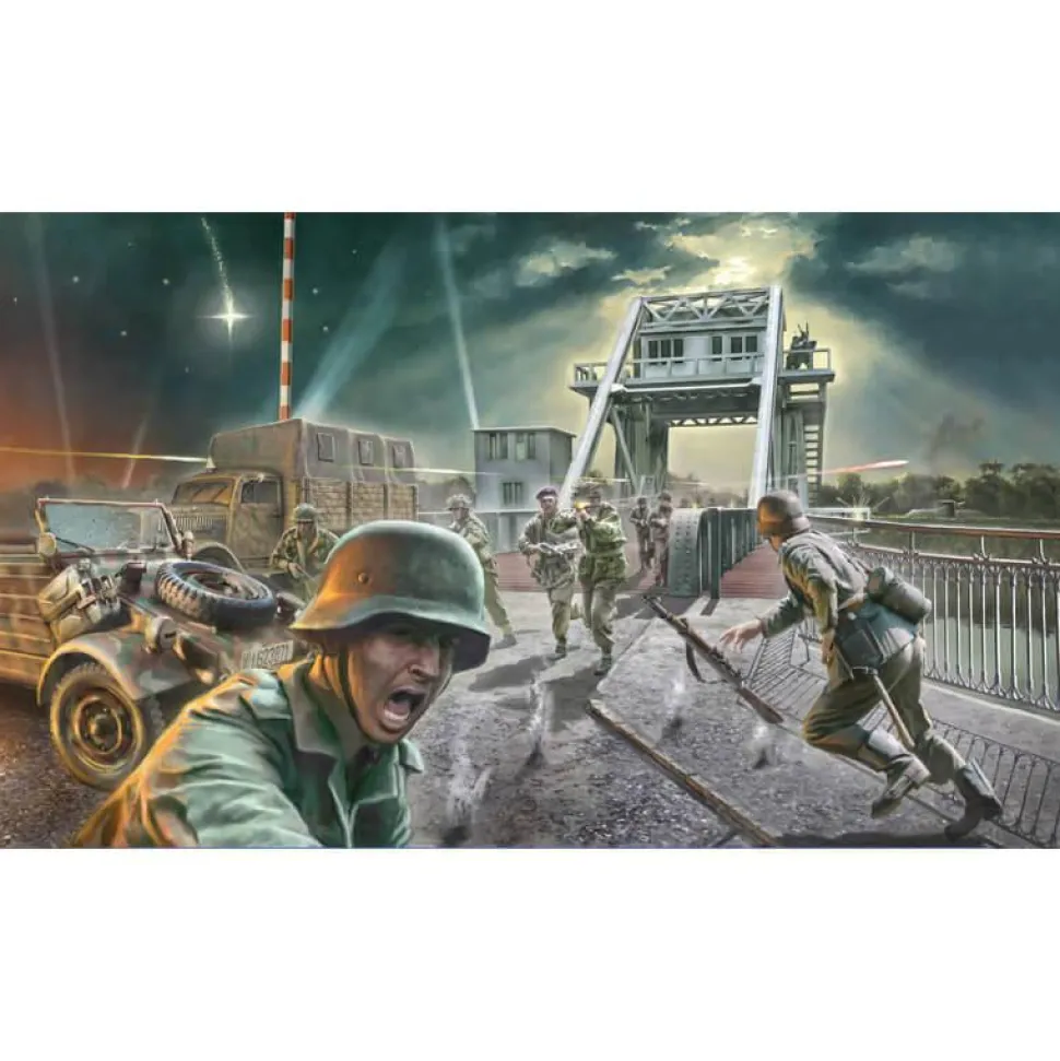 Set de bataille : Maquettes et figurines militaires : Assaut Pegasus Bridge 75ème anniversaire D-Day - Italeri