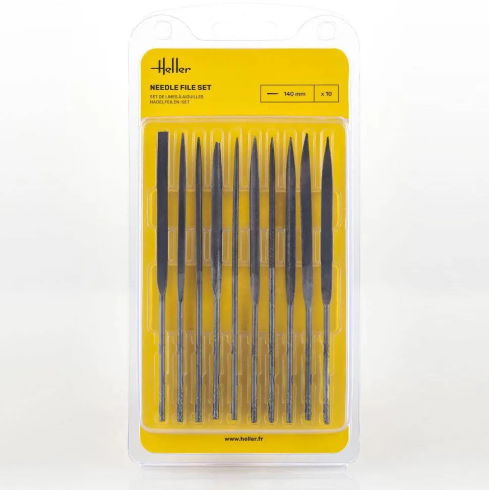 Set de limes à aiguilles (10 pièces) - Heller