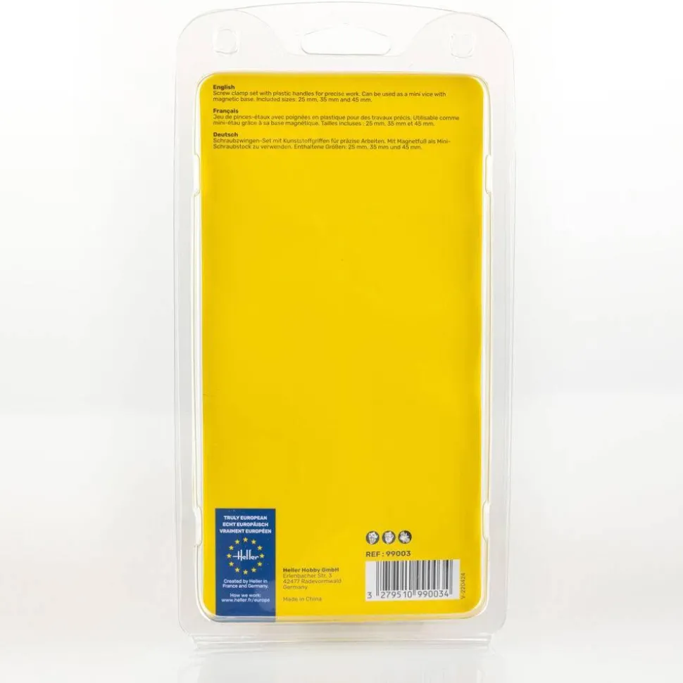 Set de serre-joints (3 pièces) avec base magnétique - Heller