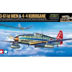 Set Maquettes militaires : Kawasaki Ki-61-Id Hien et 4x4 Type 95 Kurogane - Tamiya