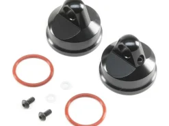 Shock Cap, Aluminum, Black (2) - LST/2, 3XL-E - Losi - Losi - TLR