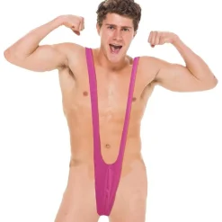 Slip Mankini Rose - RueDeLaFete
