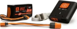 Smart G2 Powerstage Air Bundle 3S 850mAh LiPo Battery and S120 Charger - Spektrum