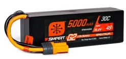 Smart Lipo 4S 14.8V 5000mAh 30C G2 Hard Case IC5 - Spektrum