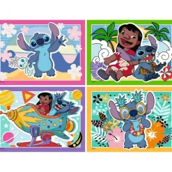 Speedy puzzles 4 x 35 pièces : Stitch - Ravensburger