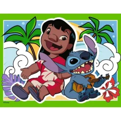 Speedy puzzles 4 x 35 pièces : Stitch - Ravensburger