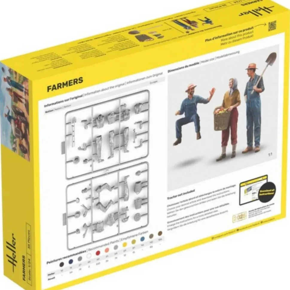 STARTER KIT : Figurines : Agriculteurs en 1:24 - Heller