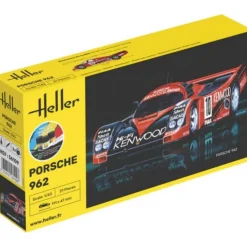 STARTER KIT : Maquette voiture : Porsche 962 in 1:43 - Heller
