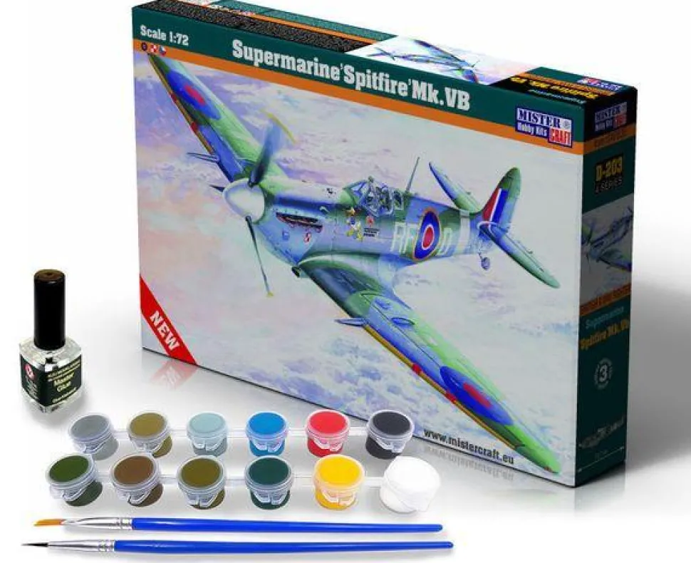 Supermarine Spitfire Mk.Vb SUPER SET - 1:72e - Mistercraft - MisterCraft