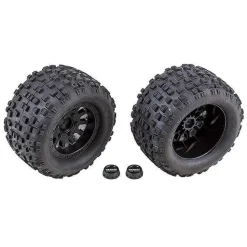 Team Associated Rival MT10 Blk Method Wheels/Tyres Mounted - Associated - Team Associated