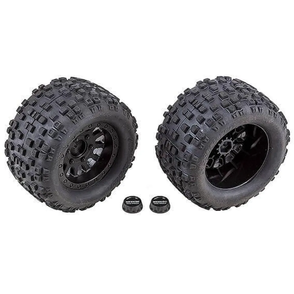 Team Associated Rival MT10 Blk Method Wheels/Tyres Mounted - Associated - Team Associated