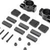 TLR Rear Hub, Aluminum : 8X, 8XE 2.0 - Losi - TLR