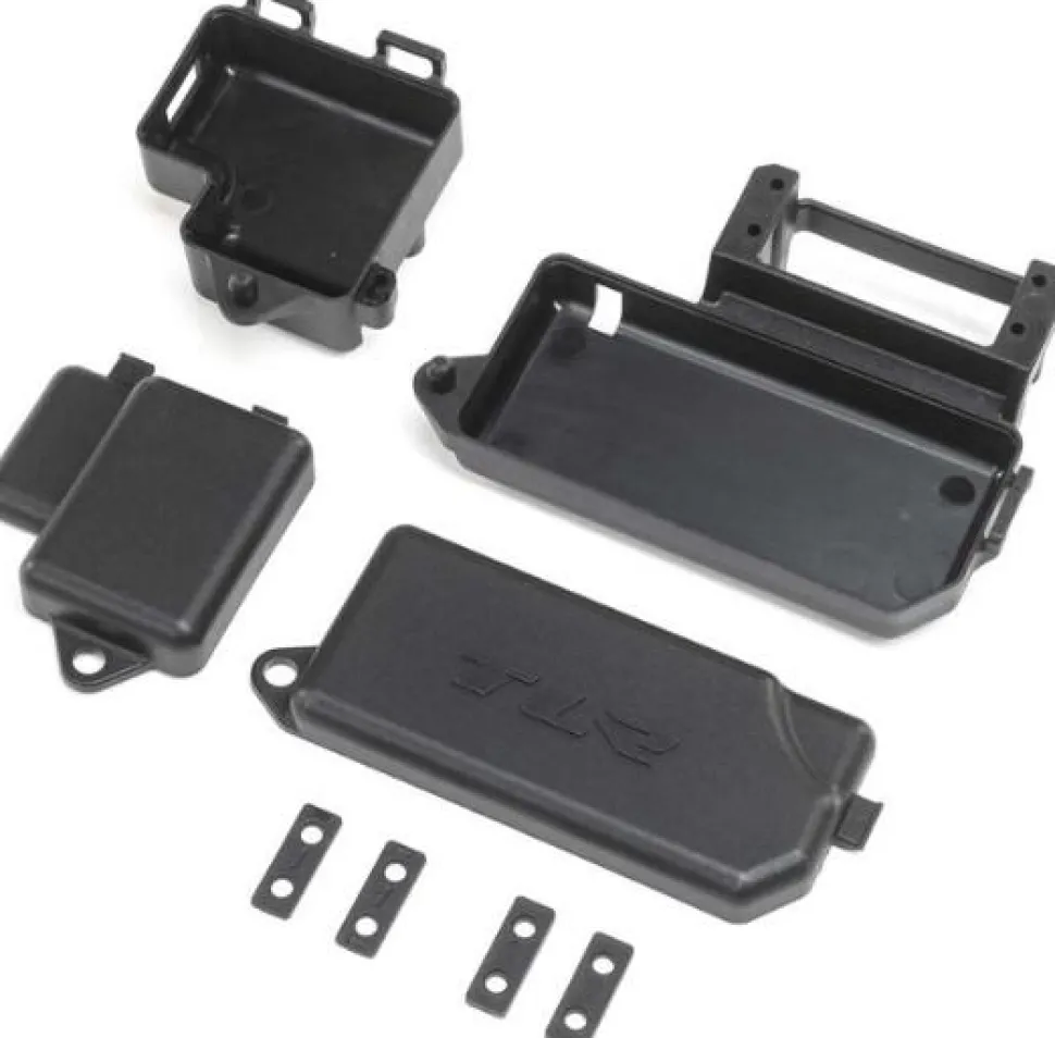 TLR Servo & Receiver Mounts : 8X 2.0 - Losi - TLR