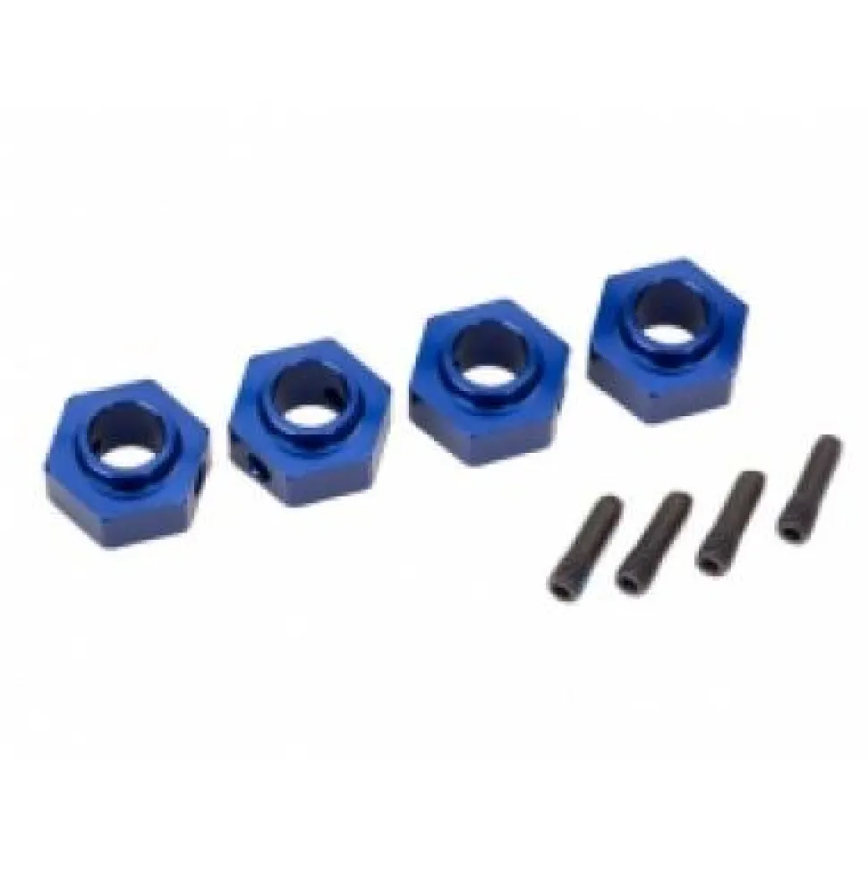 Traxxas Hexagone De Roue 12 Mm - Trx-4 Alu Anodise Bleu - Traxxas