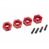 Traxxas Hexagone De Roue 12 Mm - Trx-4 Alu Anodise Rouge - Traxxas