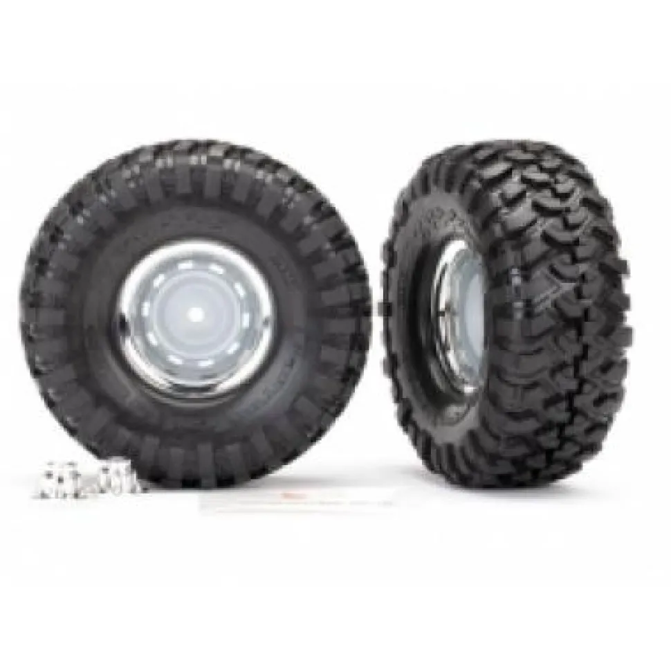 Traxxas Pneus et roues assemblés collés Canyon Trail 4.6x1.9" (nécessite 8255A) - Traxxas