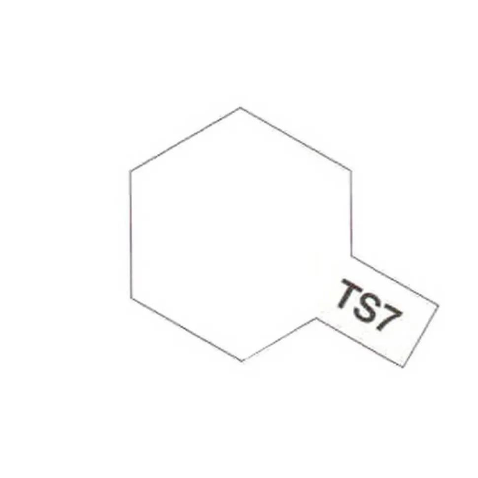 TS7 - bombe aérosol - 100 ML : Blanc Racing Brillant - Tamiya