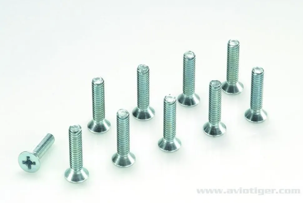 Vis Tete Cone Cruci M3X8 Acier (10) - GF-0171-002 - Gforce