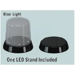 Vitrine ronde (haut arrondi) : Base avec LED Lumineux - Master Tools