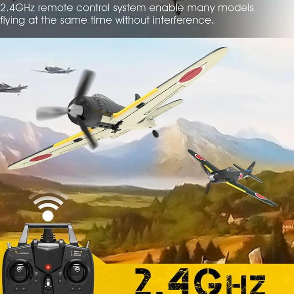 VOLANTEX Mitsubishi Zero 4CH 317mm Brushed avec Gyro EPP RTF - Volantex