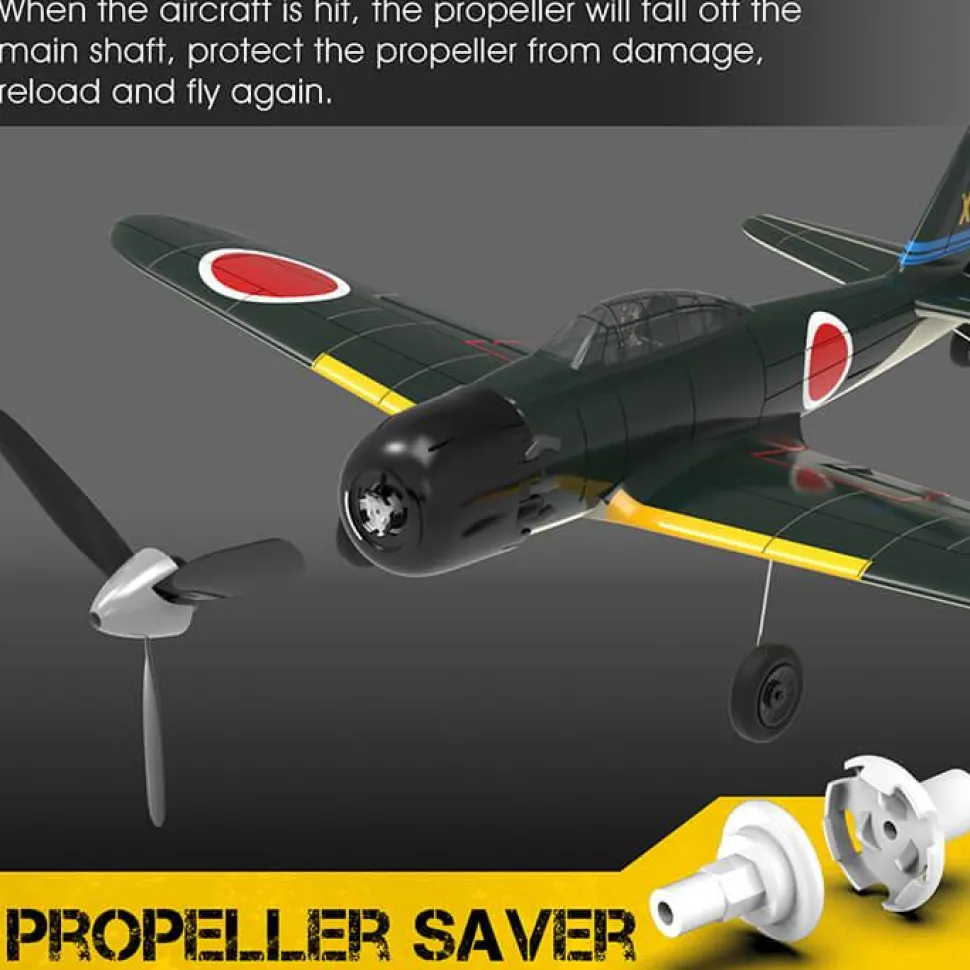 VOLANTEX Mitsubishi Zero 4CH 317mm Brushed avec Gyro EPP RTF - Volantex