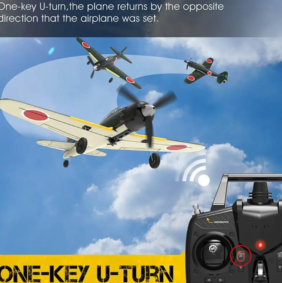 VOLANTEX Mitsubishi Zero 4CH 317mm Brushed avec Gyro EPP RTF - Volantex