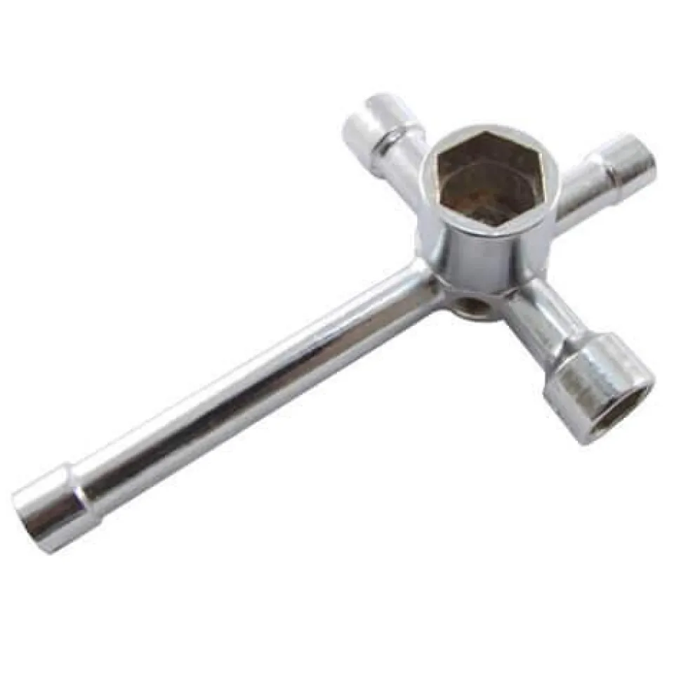 6-Way Cross Wrench (5.5, 7, 8, 10, 12, 17Mm Hex Sizes) - Fastrax