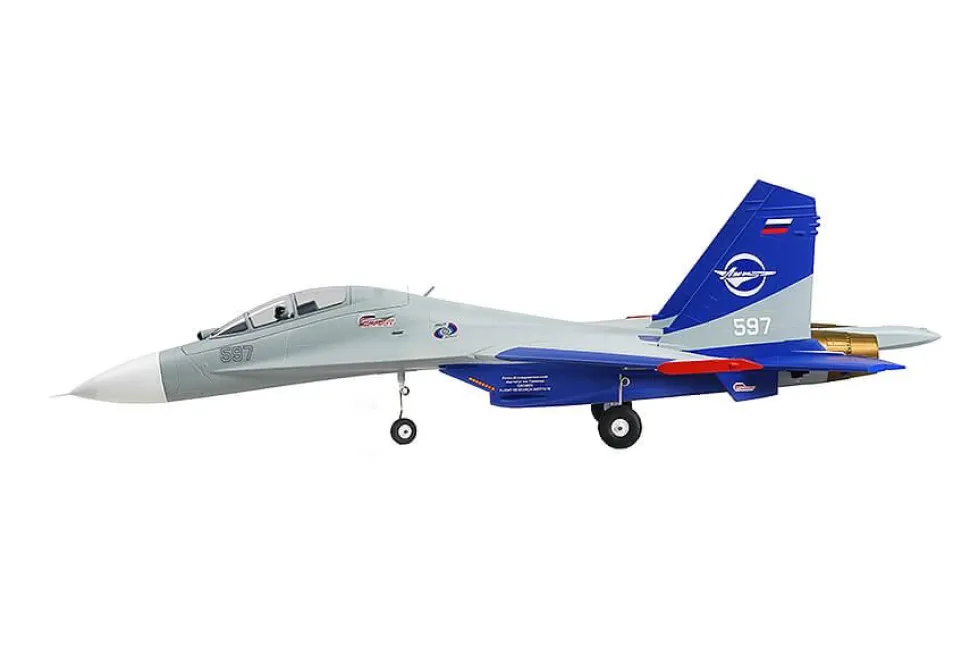 Xfly Jet EDF SU-27 bi-turbine 50mm env 750mm No Tx-Rx-Batt Version Gris - Xfly