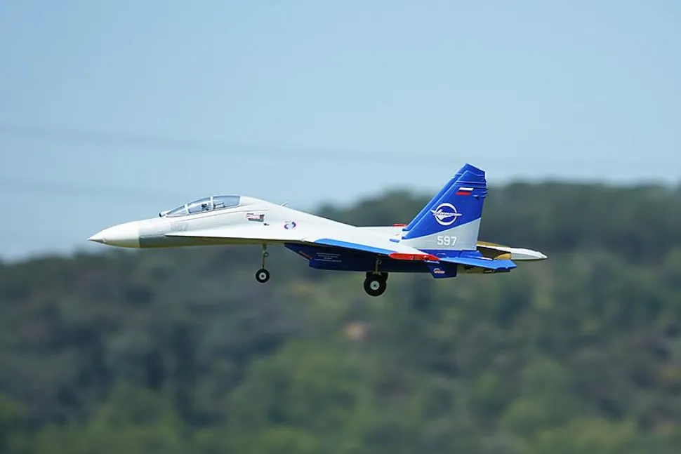 Xfly Jet EDF SU-27 bi-turbine 50mm env 750mm No Tx-Rx-Batt Version Gris - Xfly