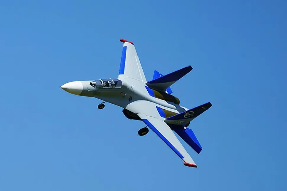 Xfly Jet EDF SU-27 bi-turbine 50mm env 750mm No Tx-Rx-Batt Version Gris - Xfly